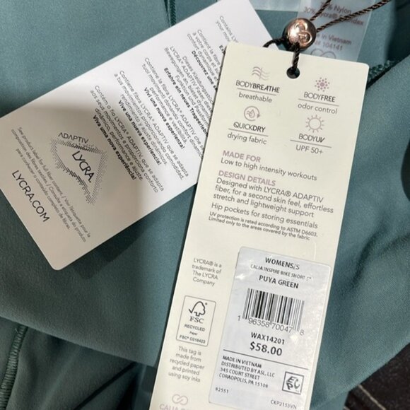 CALIA Women's Inspire 5” Bike Short - Picture 7 of 9